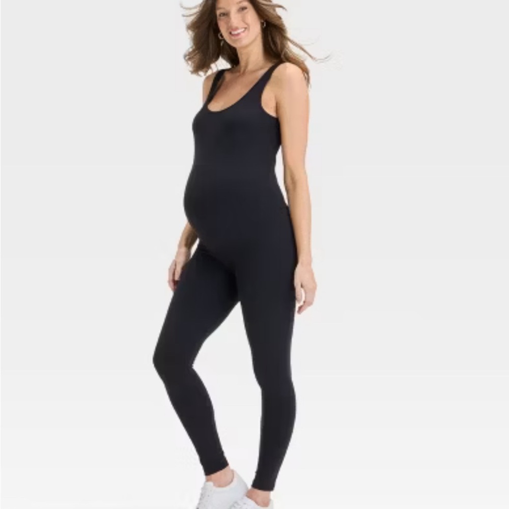 Isabel Maternity by Ingrid & Isabel Classic Black Romper